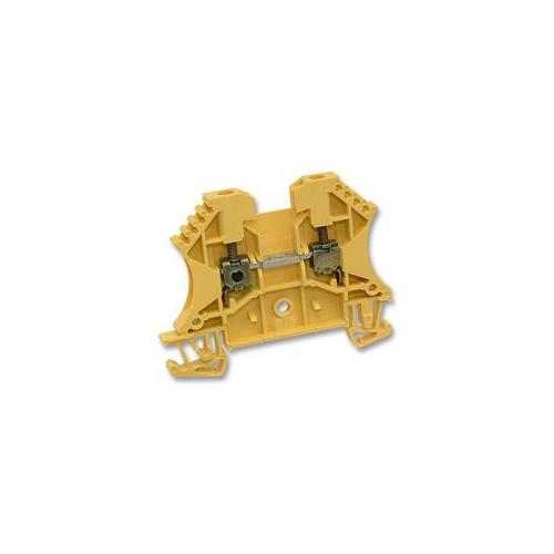 102002 WDU2.5 YELLOW Weidmuller Terminal Block, Din, 24A, Yellow