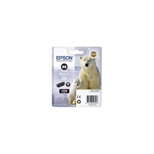 T26114010 Epson Ink Cartridge , T2611 , Photo Bk