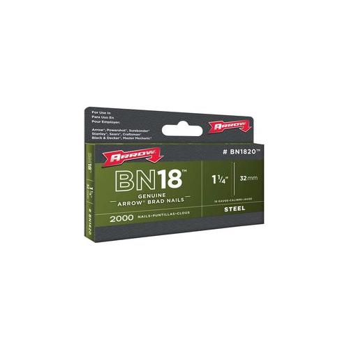 BN1820 Arrow Fastener 32mm Steel Brads (1000)