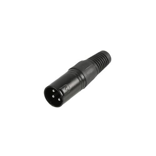 AV22533 XLR Plug, 3Pin, Black