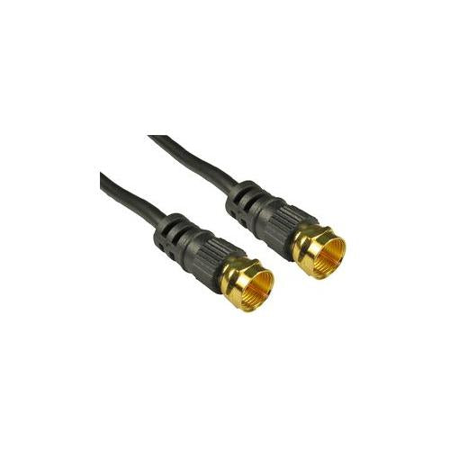 2FK-10 Cable Lead 10M F Type Gold Male to Male Black