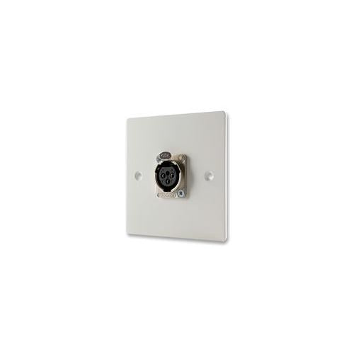 XLRFEMALEPLATE XLR Wallplate , Female , Screw Terms