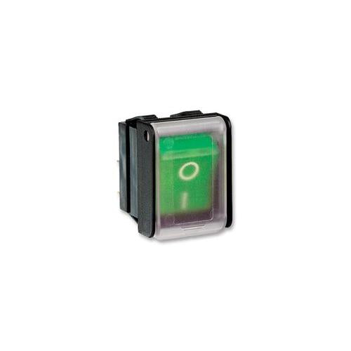 C1353AHNAA Arcolectric Switches Switch , Rocker , DPST , W/ Cover , Red , Ill
