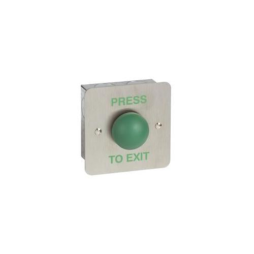 AEB6/F Securefast Green Dome Flush Exit Button