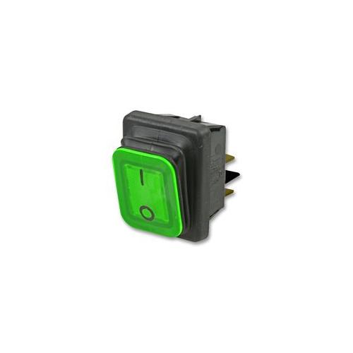 B4MASK48X1V11002 Molveno Switch , Rckr , DPST , Ip65 , 24Vgrn ,