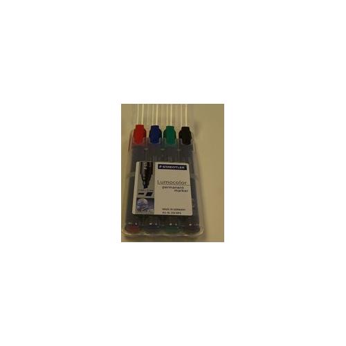 PERMANENT MARKERS, CHISEL (WALLET) , STAEDTLER , 350WP4