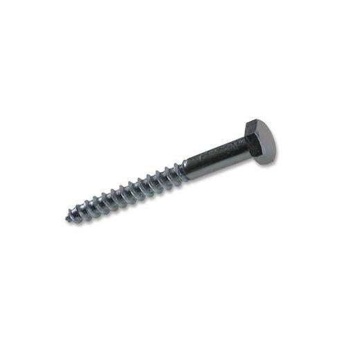 DURATOOL - CS6100 - COACH SCREW WITH HEXAGON HEAD M6 x 100mm 25 pk