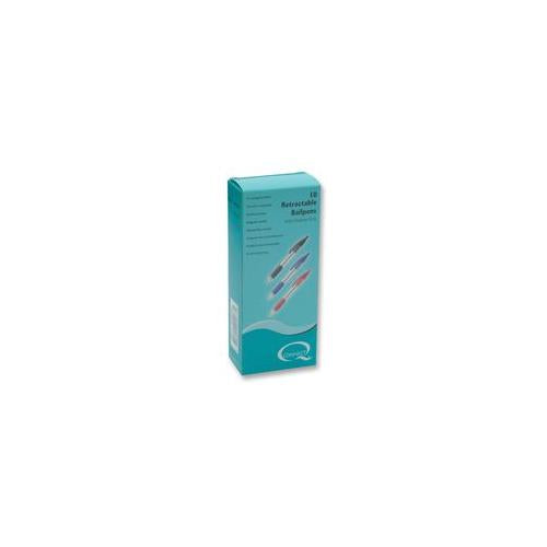 PEN RETRACTABLE BLUE 10PK , Q CONNECT , KF00268