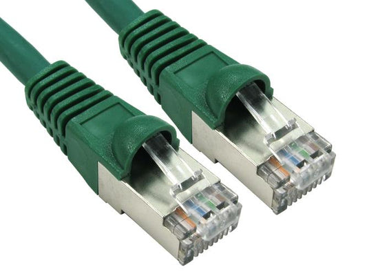 0.25 Metres cat6a sstp-LSOH patch cable snagless green