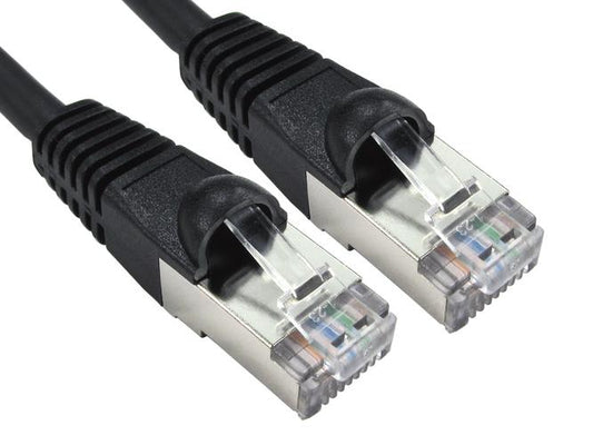 0.25 Metres cat6a sstp-LSOH patch cable snagless black