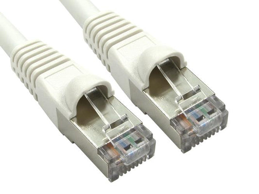 0.25 Metres cat6a sstp-LSOH patch cable snagless white