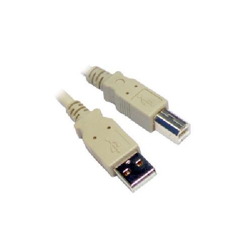 5 Metres USB 2.0 A M - B M BEIGE CABLE Printer Device Lead