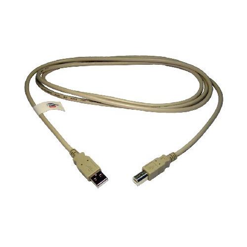 1 Metre USB 2.0 A M - B M BEIGE CABLE