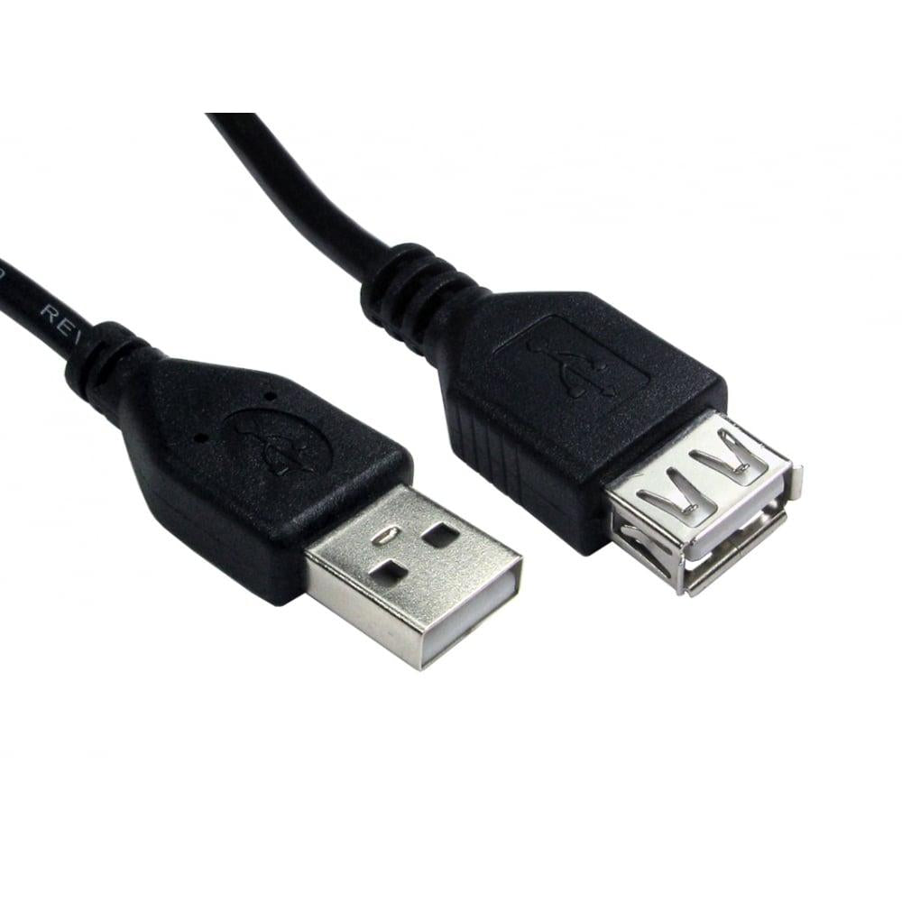 0.5m USB2.0 Type A (M) to Type A (F) Extension Cable