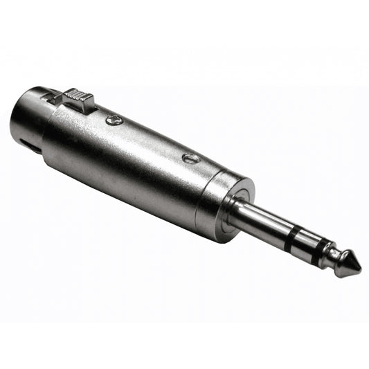 6.35mm Stereo (M) to XLR (F) Adapter - Gold Pins