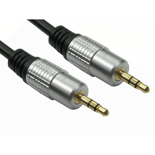 0.5m 3.5mm Male - Male Stereo Cable - Gold Connectors