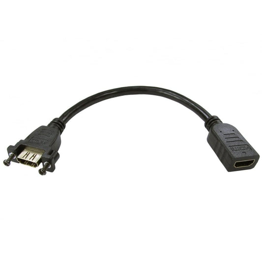 0.2m High Speed with Ethernet HDMI Stub F-F