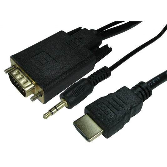 1.8m HDMI (M) to VGA (M) with Audio Cable
