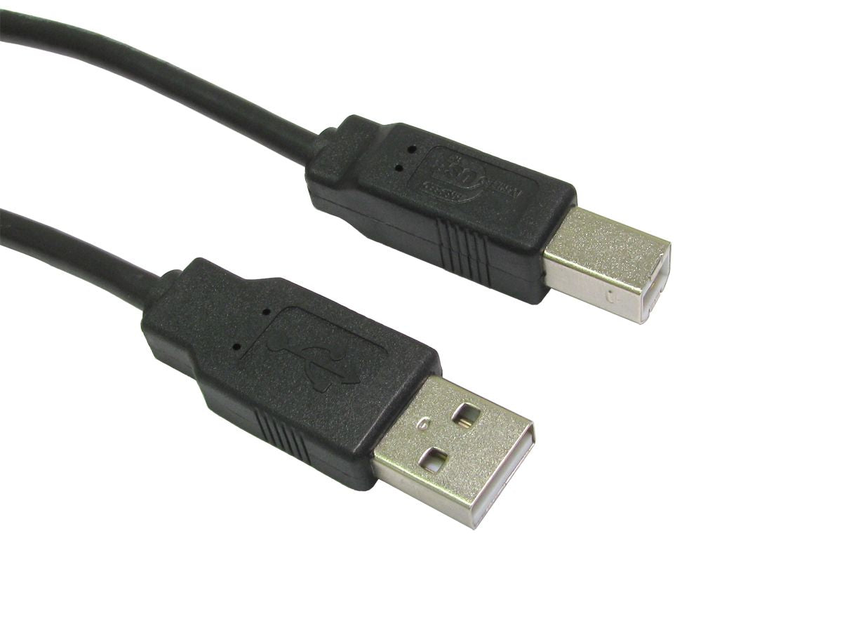 50cm usb 2.0 a m - b m black cable