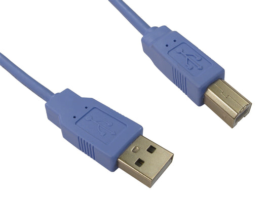 1.8mtr usb 2.0 a m - b m blue cable - rohs