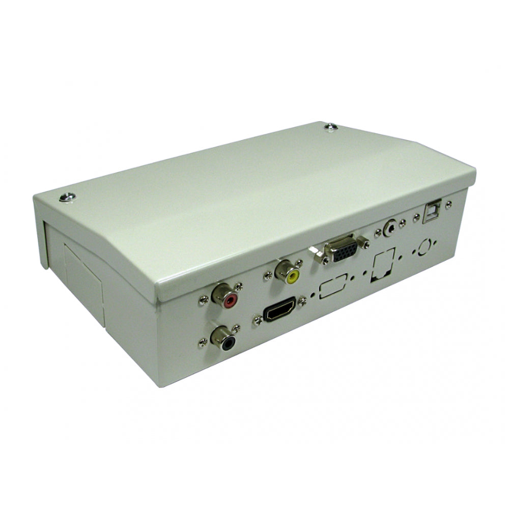 4 Port Metal Box with AV Modular Couplers