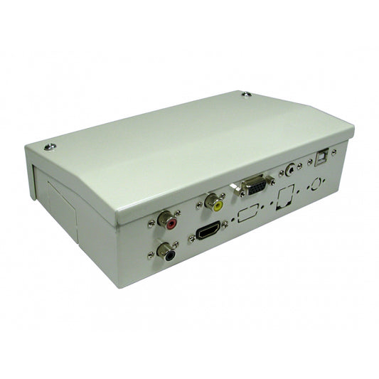 4 Port Metal Box with AV Modular Couplers