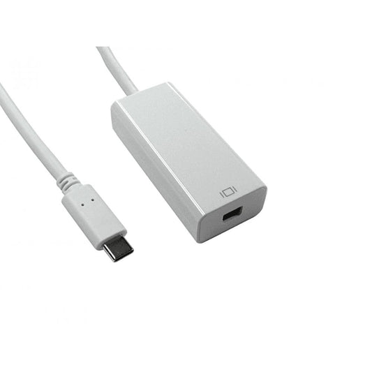 15cm Leaded USB Type C (M) to Mini DisplayPort (F) Adapter