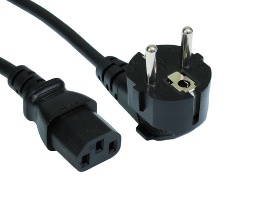 5mtr euro plug(m)-iec13(f) mains lead-bagged+hanked  bq 40