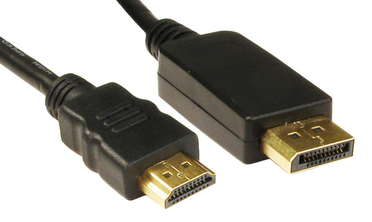 5mtr display port m - hdmi m black
