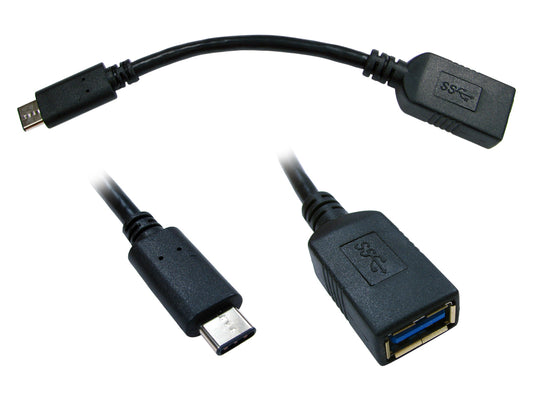 15cm USB 3.1 Mini Type-C Male to Type A Female Adaptor