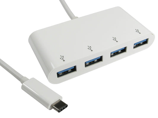 15cm leaded usb type c mlae to 4 x usb 3.0 type a female adaptor