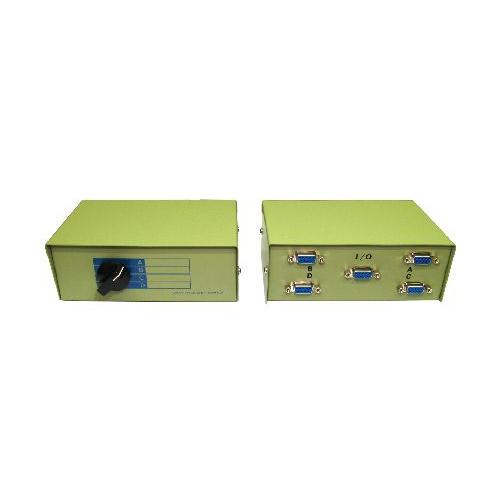 Bi-Directional D9 Female Serial Manual Switch Box 4 to 1 / 1 to 4 ...