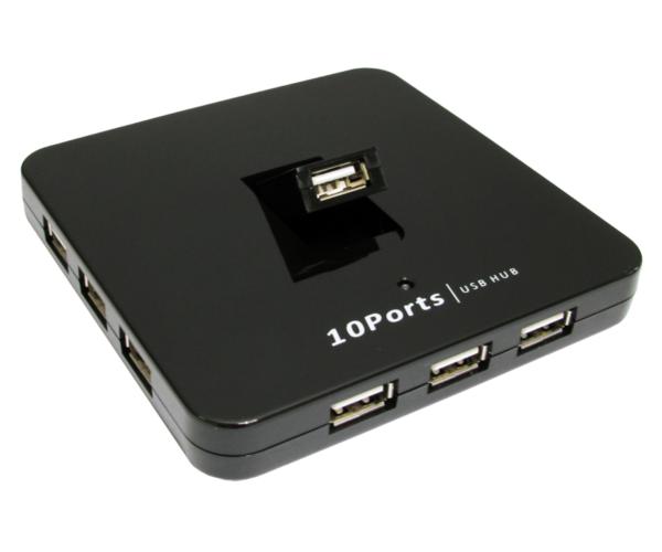 USB 2.0 10 Port Hub Square – Rapidwarehouse