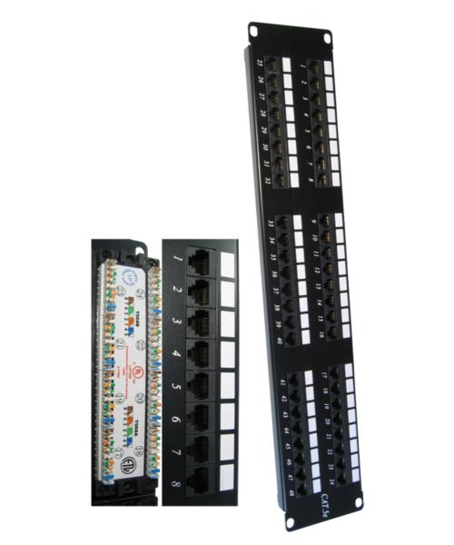 48 Port CAT5E Patch Panel Rack Mountable