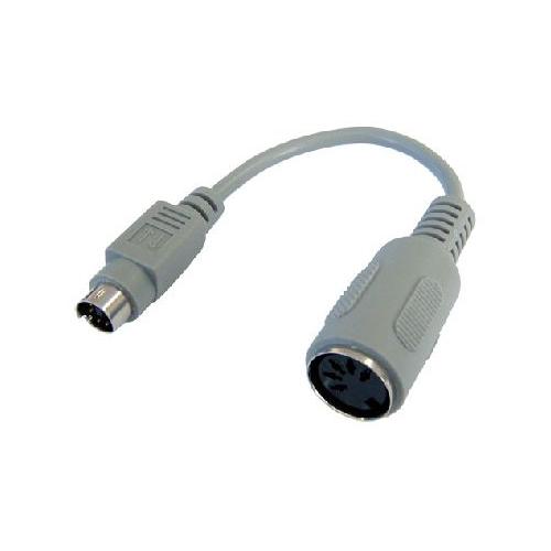 6 pin mini din male to 5 pin din female Keyboard Cable Adaptor