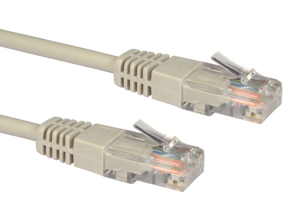 4 Metres CAT 5E NETWORK LEAD UTP PVC INJ MOULDED CABLE - GREY