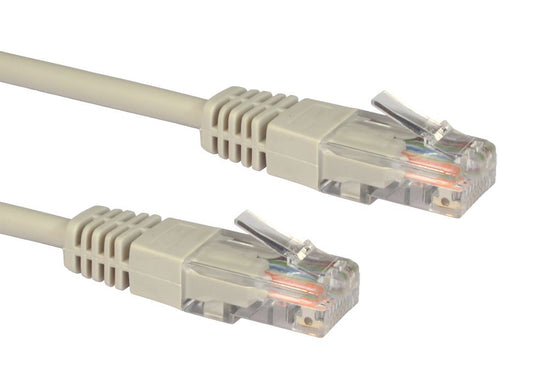 4 Metres CAT 5E NETWORK LEAD UTP PVC INJ MOULDED CABLE - GREY