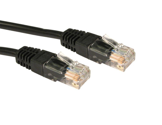4 Metres CAT 5E NETWORK LEAD UTP PVC INJ MOULDED CABLE - BLACK
