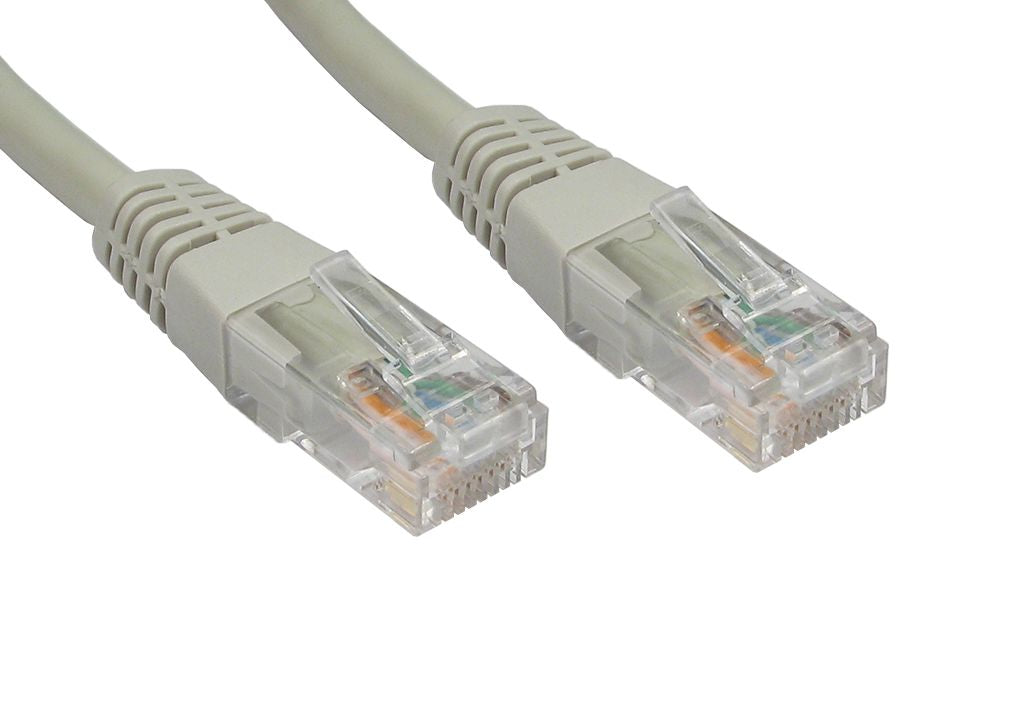 0.25M CAT 6 ETHERNET NETWORK LEAD UTP PVC INJ MOULDED CABLE GREY