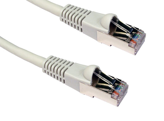 0.5 Metres CAT6A ETHERNET NETWORK LEAD SSTP-LSOH PATCH CABLE SNAGLESS GREY