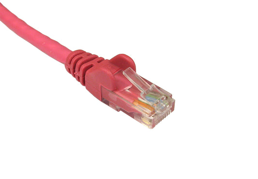 0.5 Metres NETWORK 6 ETHERNET CABLE LSOH PATCH LEAD - MOULDED - PINK