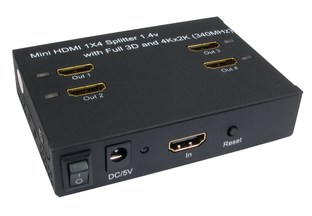 4PORT HDMI1.4 SPLITTER SUPPORTS ULTRA HIGH DEF 4Kx2K+FULL HD