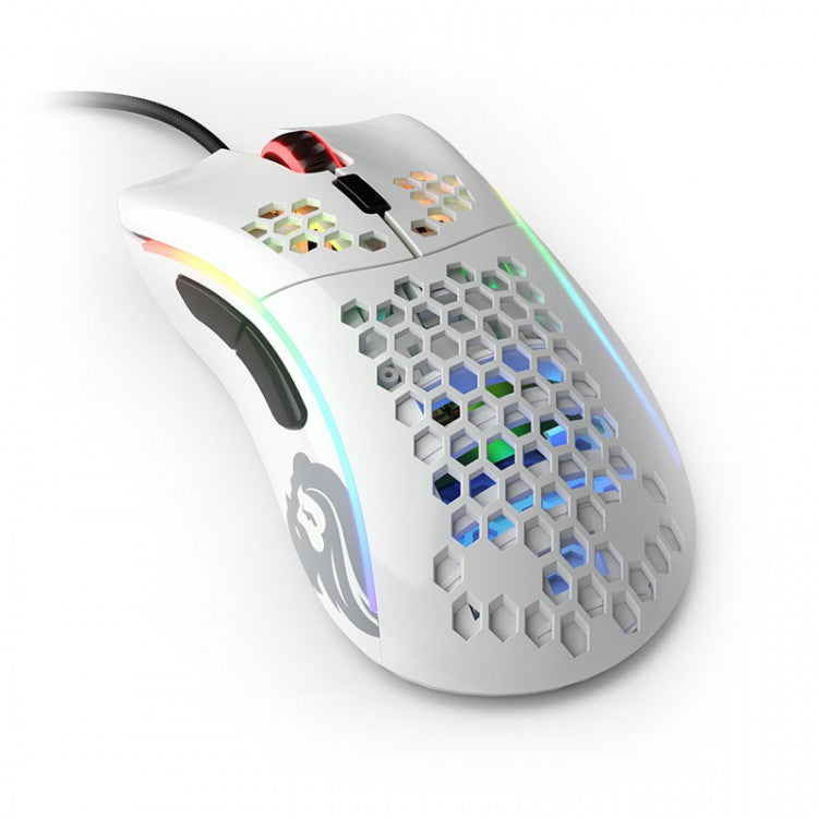 Glorious PC Gaming Race Model D- USB RGB Optical Gaming Mouse - Glossy White