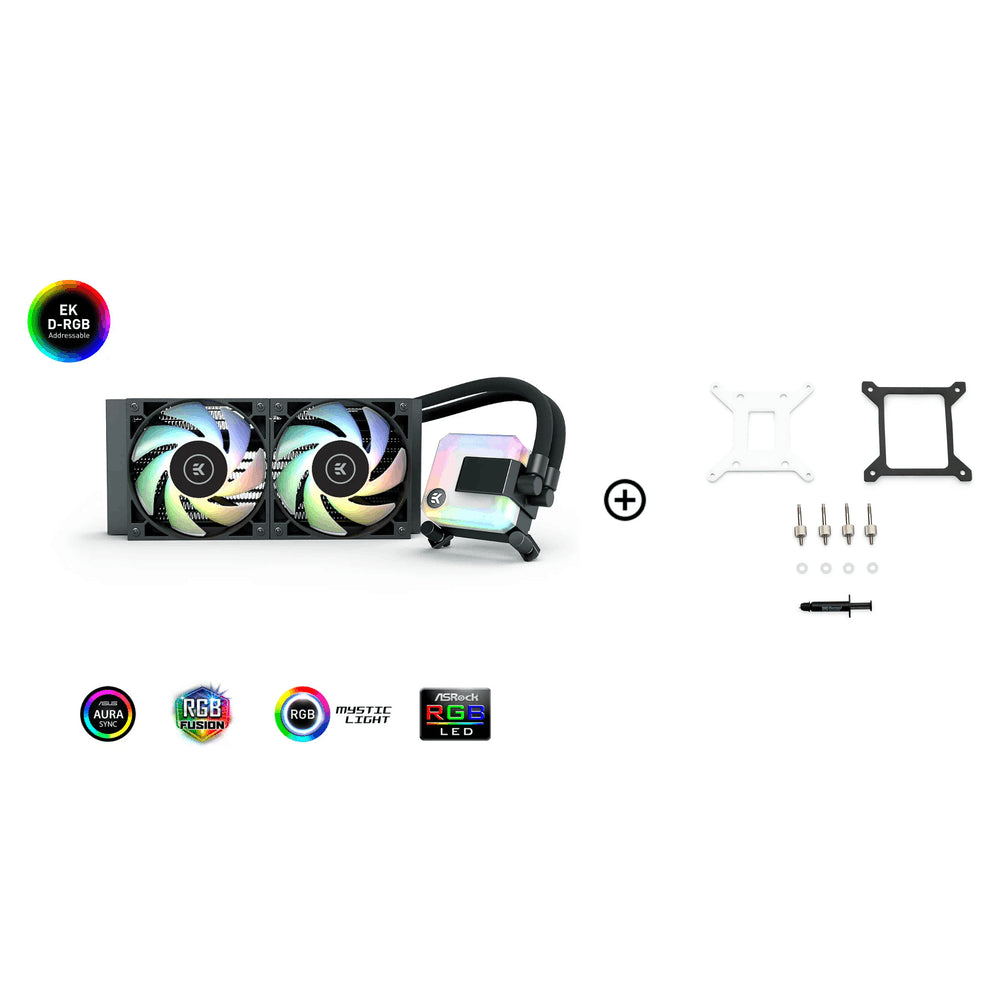EK Water Blocks EK-AIO 280 D-RGB All In One CPU Water Cooler - 280mm