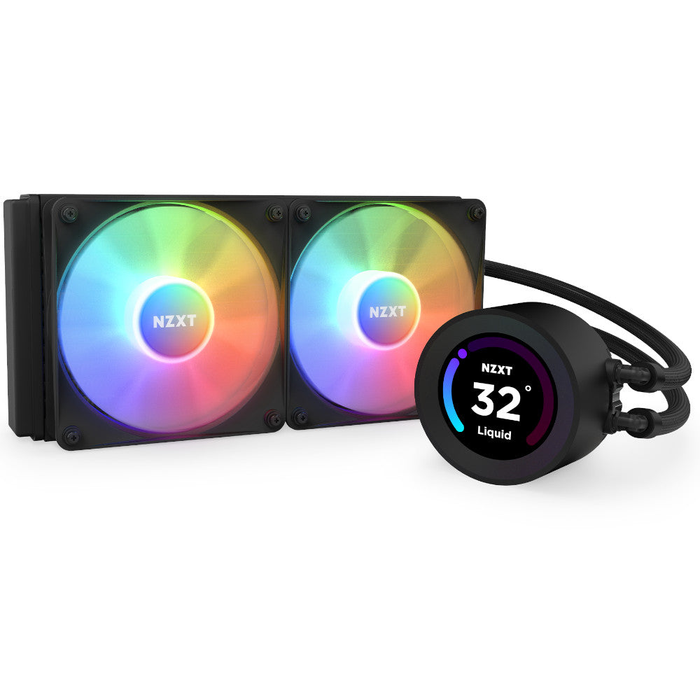 NZXT Kraken 240 Elite Black RGB AIO CPU Water Cooler - 240mm