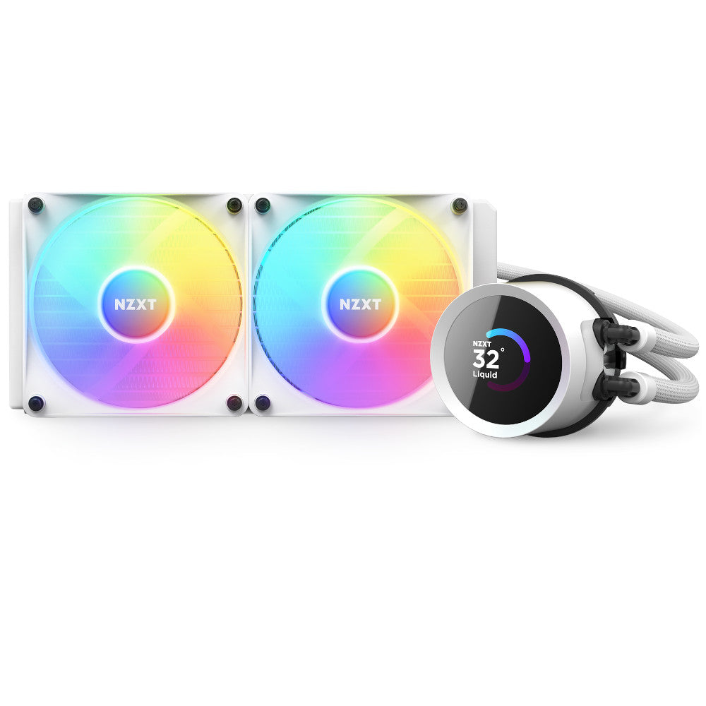 NZXT Kraken 280 White RGB AIO CPU Water Cooler - 280mm