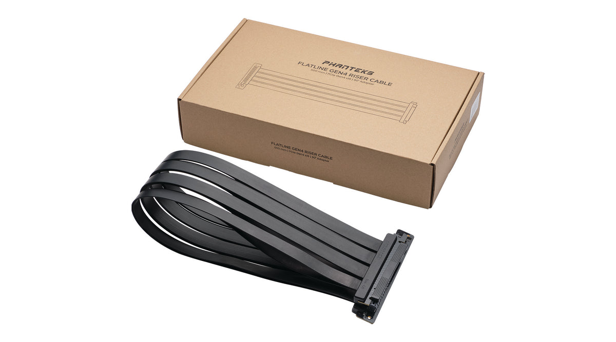 Phanteks 600 mmFlatline PCI-E 4.0 x16Riser Cable 90 Adapter
