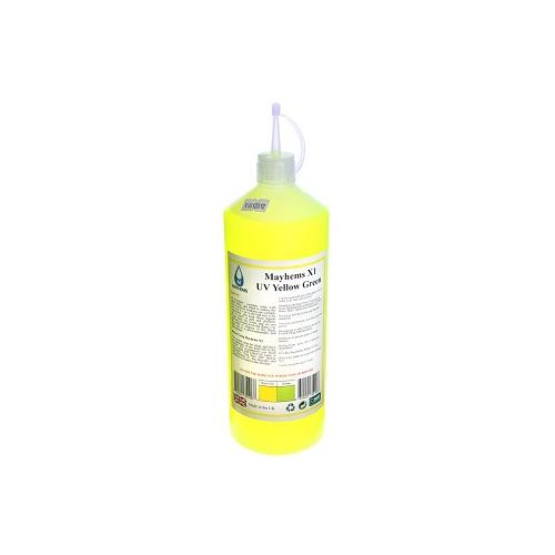 609224351068 Mayhems X1 UV Yellow/Green Premixed Watercooling Fluid 1L