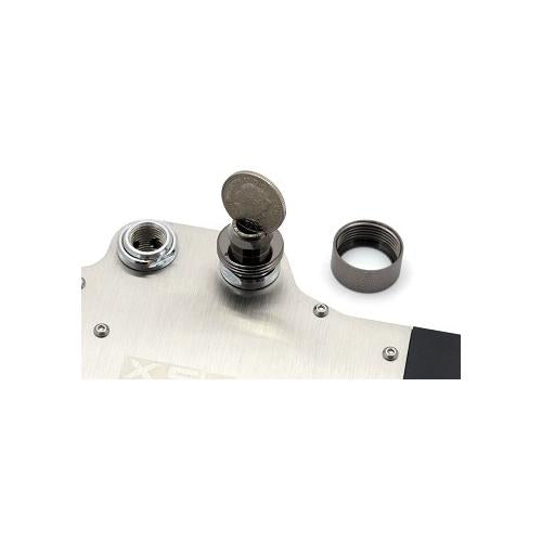 5060175581488 XSPC G1/4" to 3/8" ID 5/8" OD Compression Fitting (Black Chrome)