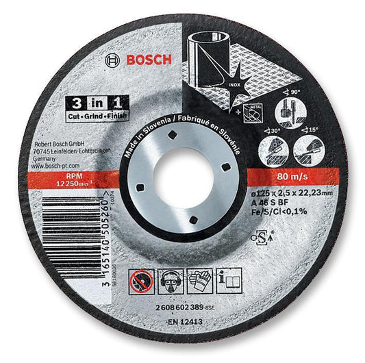 BOSCH - 2608602388 - GRINDING DISC, INOX 115X2.5X22.23MM